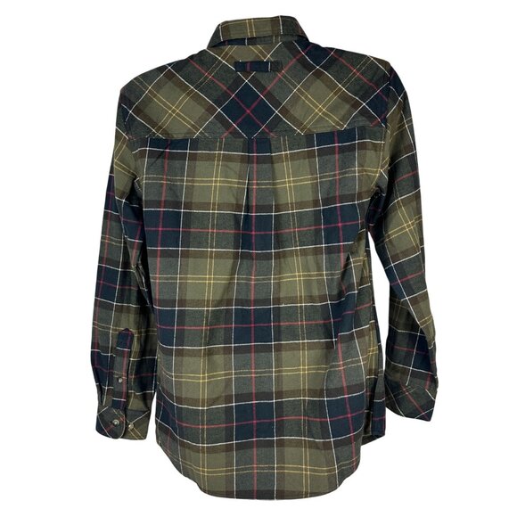 Legendary Whitetails Buck Camp Flannel Shirt S Plaid 100% Cotton Green & Red - Picture 7 of 8